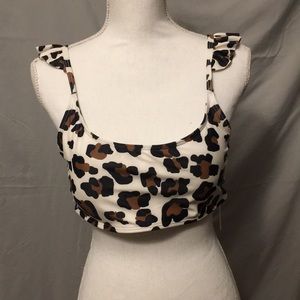 imes Run leopard print bikini top